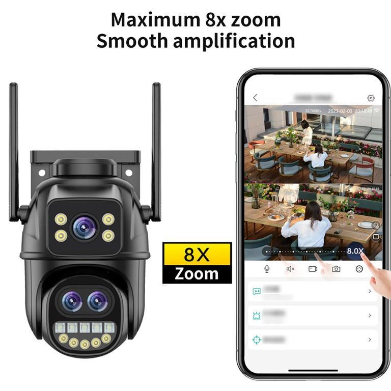 Wifi Camera Triple Lens 9MP Human Detection Auto Tracking 8X in Mysore - Image 6