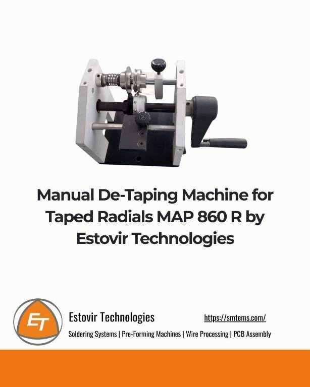 Manual De-Taping Machine for Taped Radials – MAP 860 R in India - Image 4