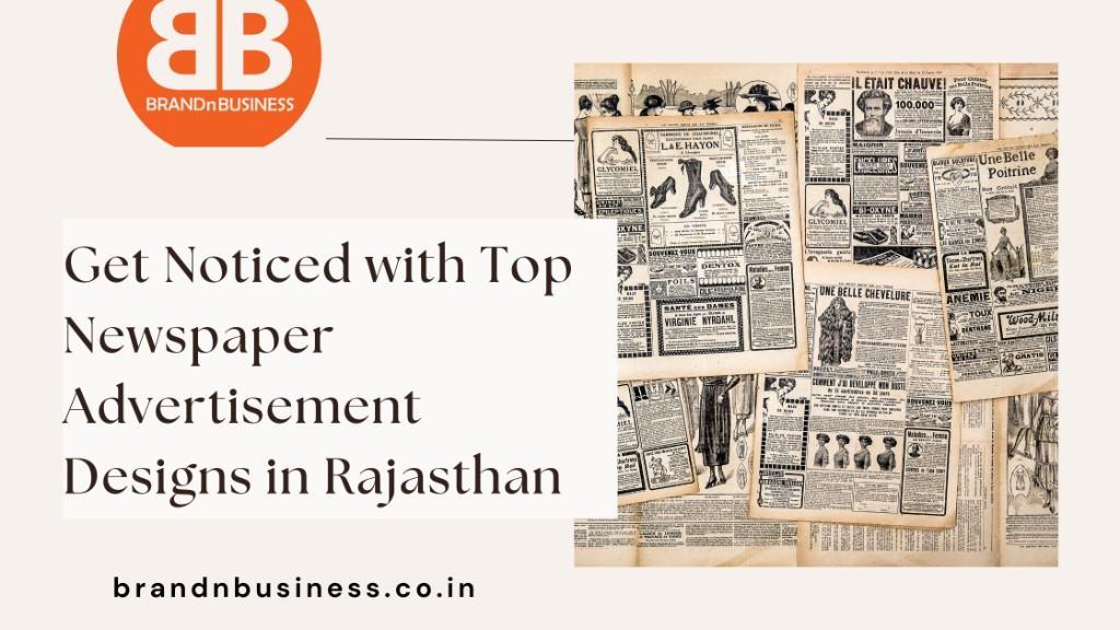 Get Noticed with Top Newspaper Advertisement Designs in Rajastha in Vaishali Nagar - Image 1