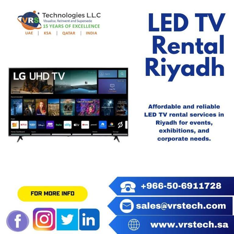 Benefits of LED TV Rentals in Riyadh in United Arab Emirates - Image 1