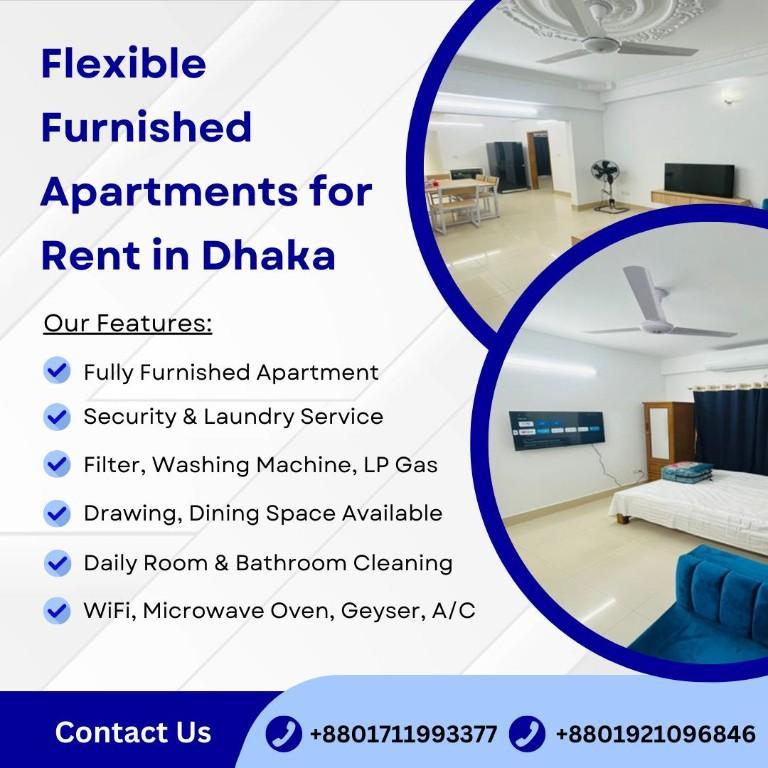 2 Room Furnished RENT in Bashundhara R/A Studio Apartment in Bangladesh - Image 1