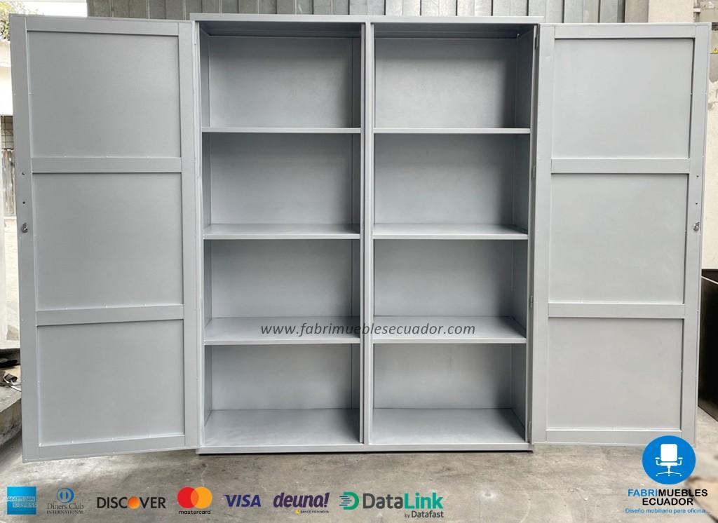 BIBLIOTECA METÁLICA 2 PUERTAS + REPISAS INTERNAS en Cayambe - Imagen 2