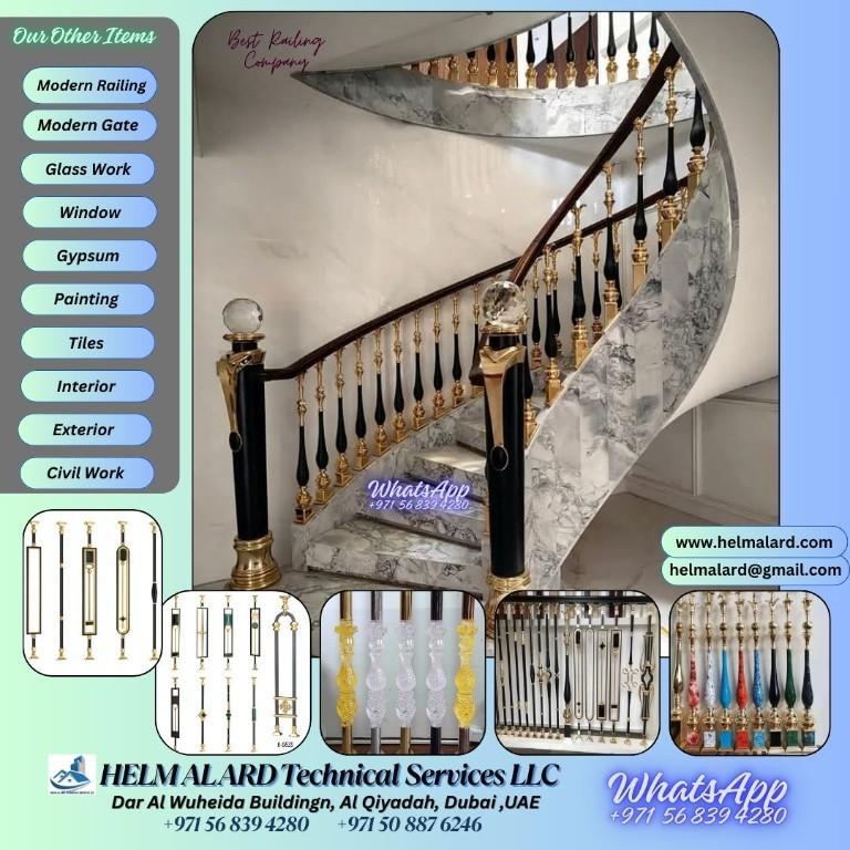 Paints, Tiles, Staircase, Railing, Balcony, Glass Work, Manufact in Ajman - Image 15