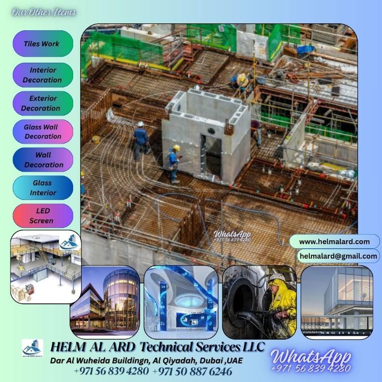 Paints, Tiles, Staircase, Railing, Balcony, Glass Work, Manufact in Ajman - Image 11