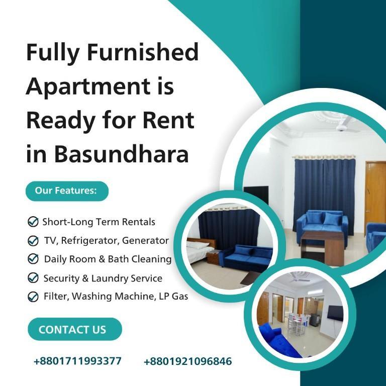 Furnished 4BHK Serviced Apartment RENT In Bashundhara R/A Dhaka in Bangladesh - Image 1
