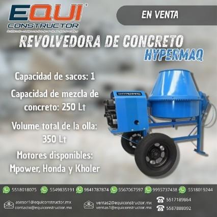 REVOLVEDORA DE CONCRETO HYPERMAQ DE 1 SACO-COAHULIA en Lázaro Cárdenas - Imagen 1