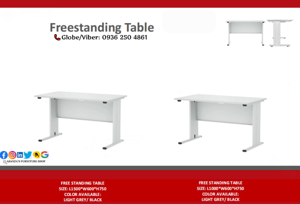 FREESTANDING TABLE WITH MOBILE PEDESTAL | FACTORY PRICE in Bignay - Image 2