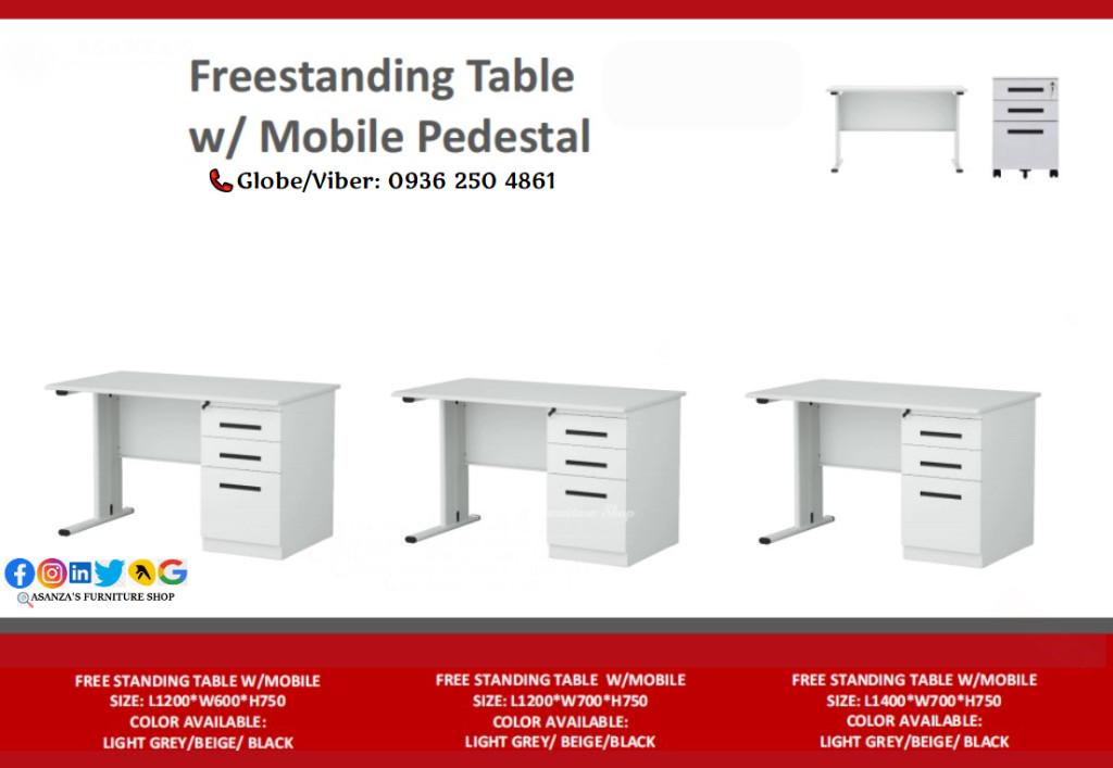 FREESTANDING TABLE WITH MOBILE PEDESTAL | FACTORY PRICE in Bignay - Image 3