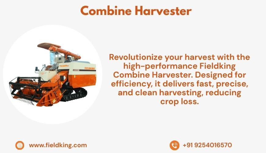 Fieldking Combine Harvester – Power Meets Precision in Karnal - Image 1
