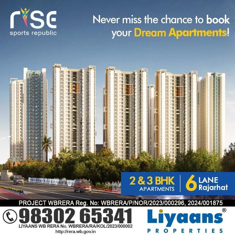 2/3 BHK Merlin Rise Flats in Rajarhat in Kolkata - Image 1