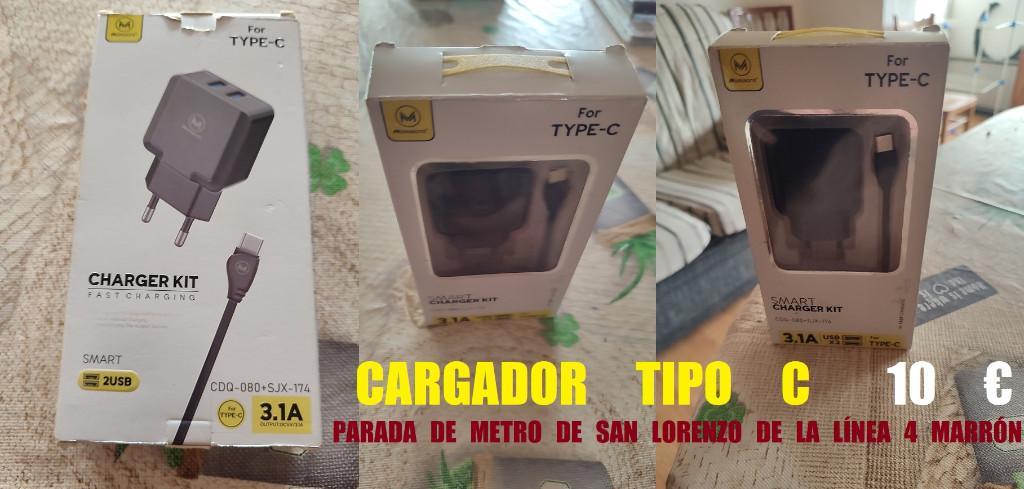 CARGADOR DE MÓVIL TIPO C 10 € en Alcobendas - Imagen 1