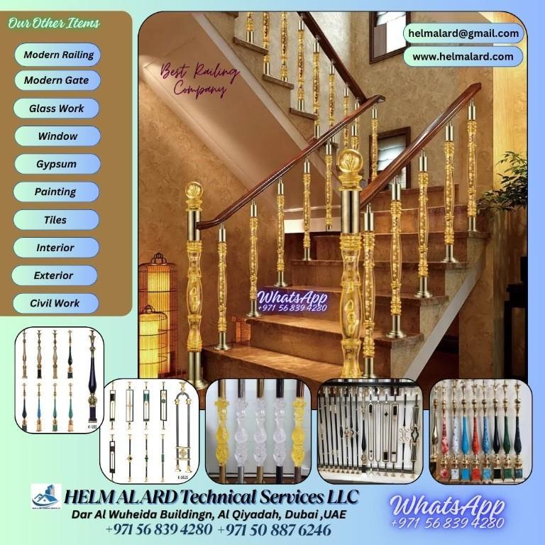 Staircase New models Abu Dhabi Acrylic Railing in Abu Dhabi - Image 5