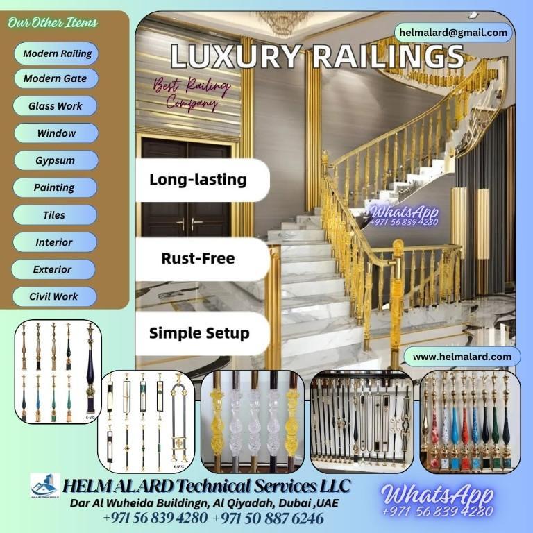 Staircase New models Abu Dhabi Acrylic Railing in Abu Dhabi - Image 7