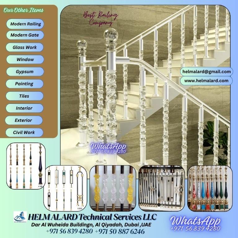 Staircase New models Abu Dhabi Acrylic Railing in Abu Dhabi - Image 8