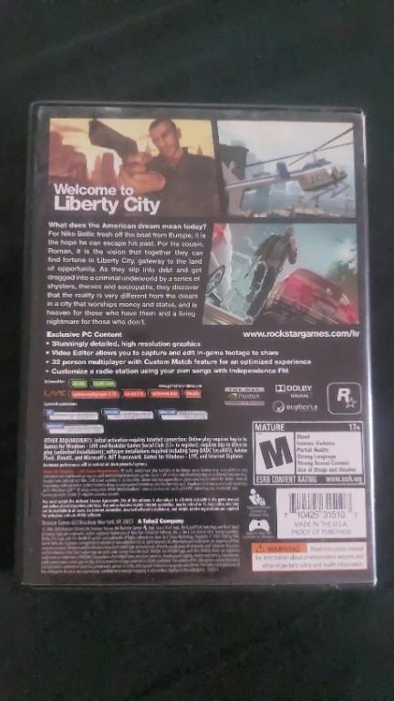 Grand Theft Auto IV - Standard Edition (PC, 2008) en Panamá - Imagen 2