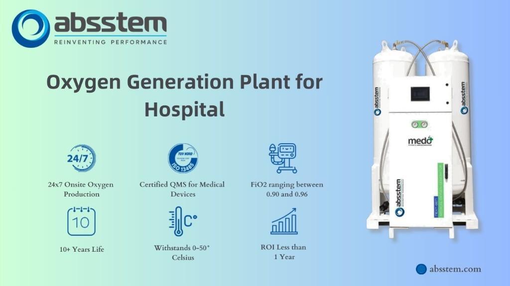 PSA Oxygen Generators in India| Absstem Technology in Bādshāhpur - Image 1