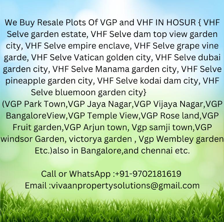 VGP Ramanujar town Resale plot we buy in India - Image 2