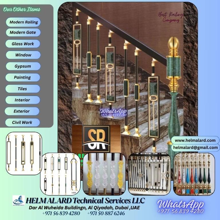 Mild Steel Staircase Railing Company in UAE in United Arab Emirates - Image 1