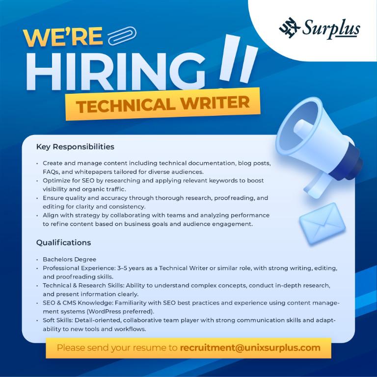 Technical Writer in Philippines - Image 1