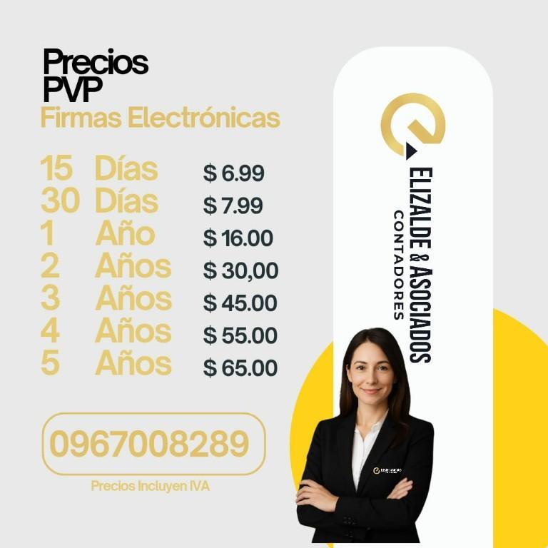 FIRMAS ELECTRONICAS en Ecuador - Imagen 1