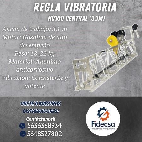 Regla vibratoria hc 100 central (3.1m) monterrey en Monterrey (MTY) - Imagen 1