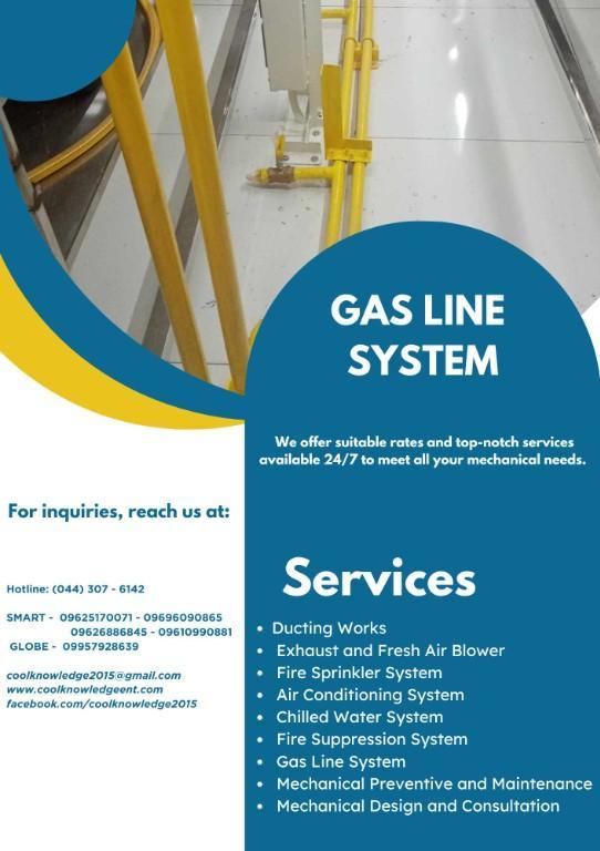 INSTALLATION & SUPPLY || GAS LINE SYSTEM in Bignay - Image 2