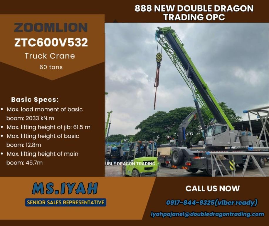 Zoomlion ZTC600V532 Telescopic Crane 60 tons in Malabon - Image 1