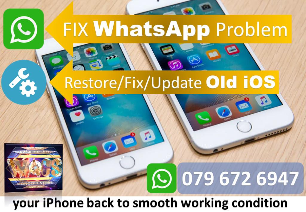 Fix iPhone WhatsApp and Update/Restore iOS in Nelspruit - Image 1