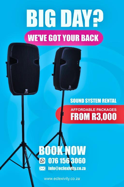 Affordable Professional Sound System Rental in Randburg - Image 1