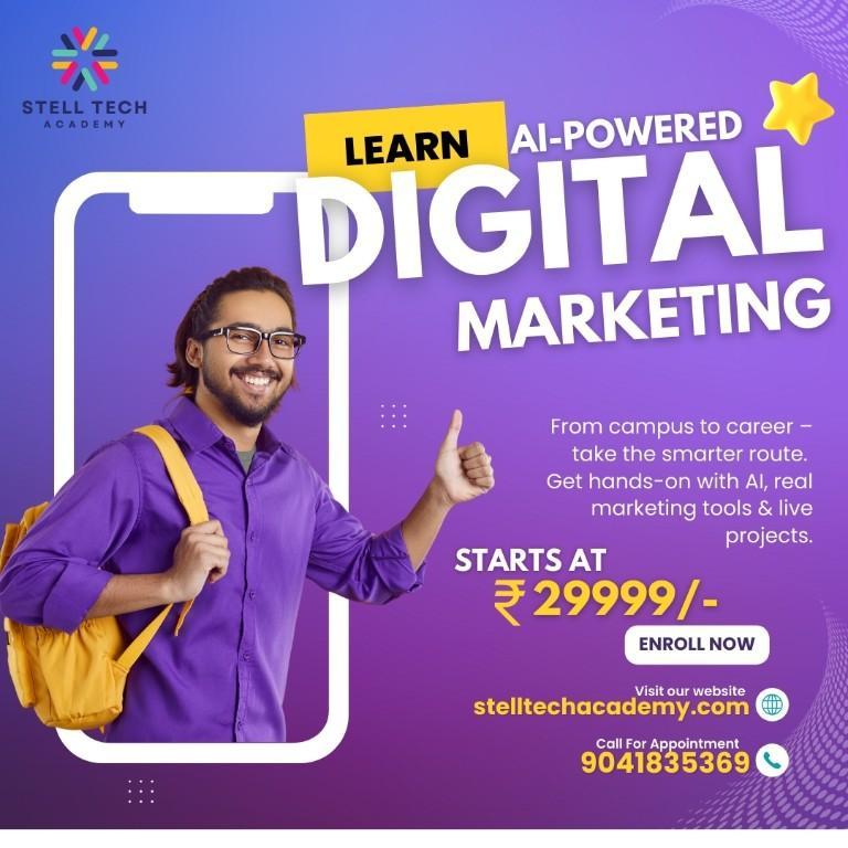 Learn AI-Powered Digital Marketing | Stell Tech Academy in India - Image 2