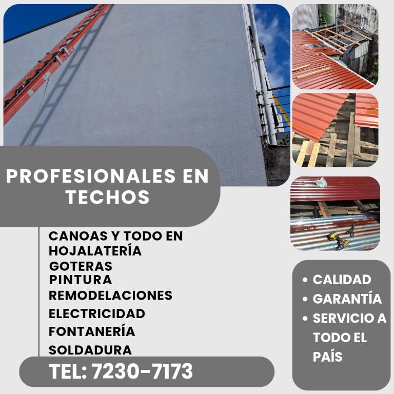 PROFESIONALES EN TECHOS. INSTALACIÓN DE CANOAS, BOTAGUAS Y MÁS. en Moravia - Imagen 1