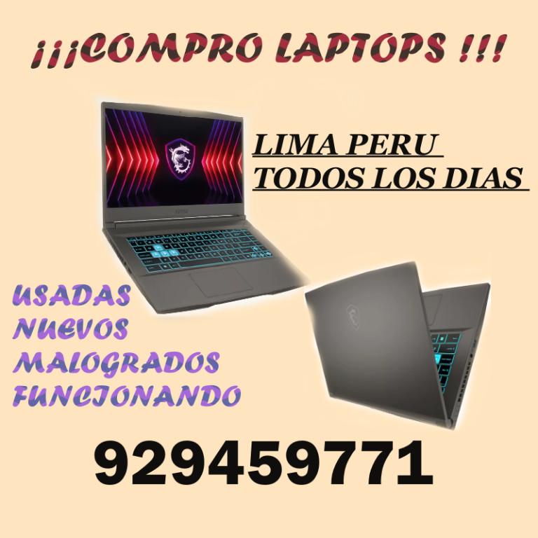 LAPTOPS COMPRAMOS DE TU EMPRESA AL 929459771 en Perú - Imagen 1