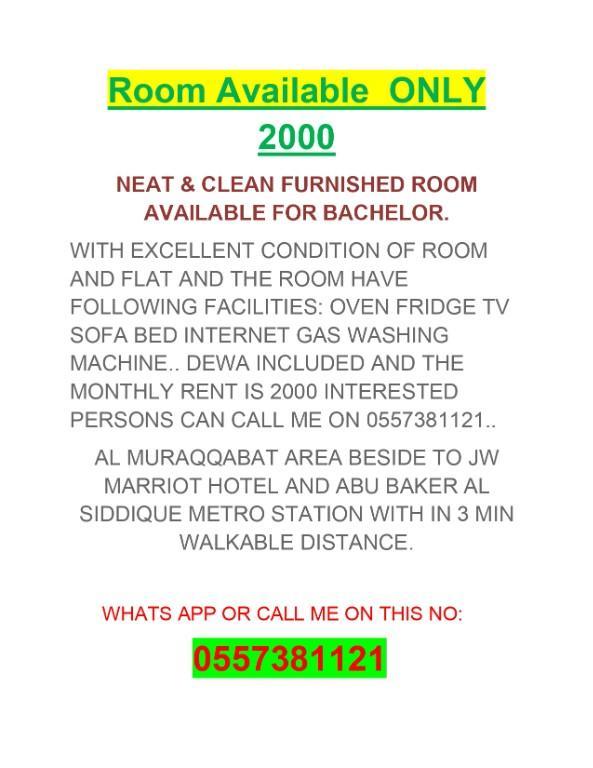 CLEAN & NEAT BEDSPACE in Dubai - Image 8
