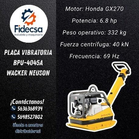 Placa Vibratoria BPU-4045A Wacker Neuson Q.ROO en Tulum - Imagen 1