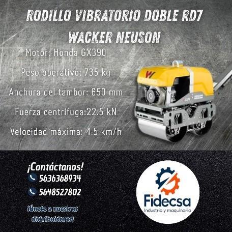 Rodillo Vibratorio Doble RD7 Wacker Neuson Q.ROO en Tulum - Imagen 1
