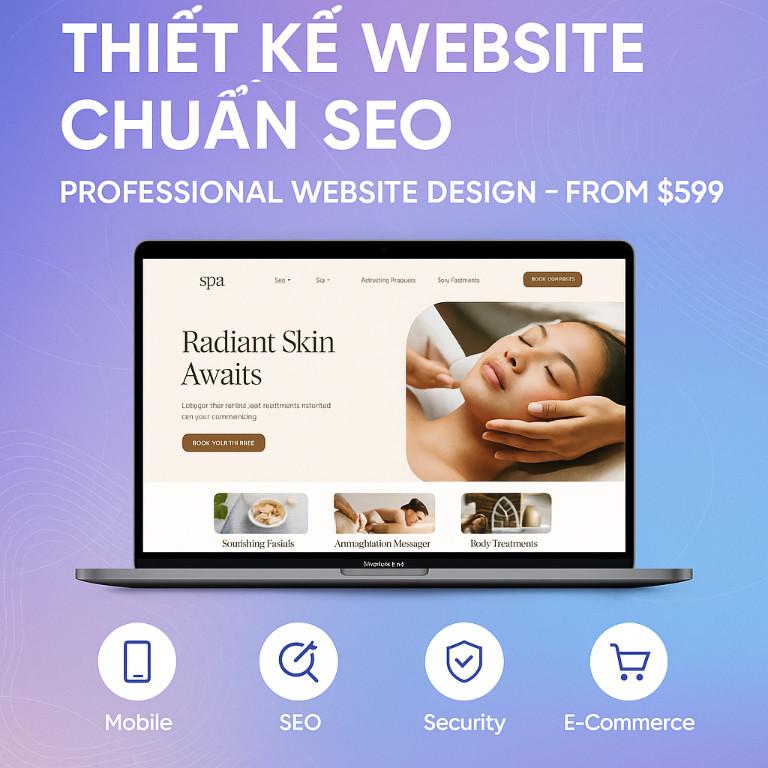 SEO-Friendly Website Design – Beautiful Interface – Affordable in Vietnam - Image 1