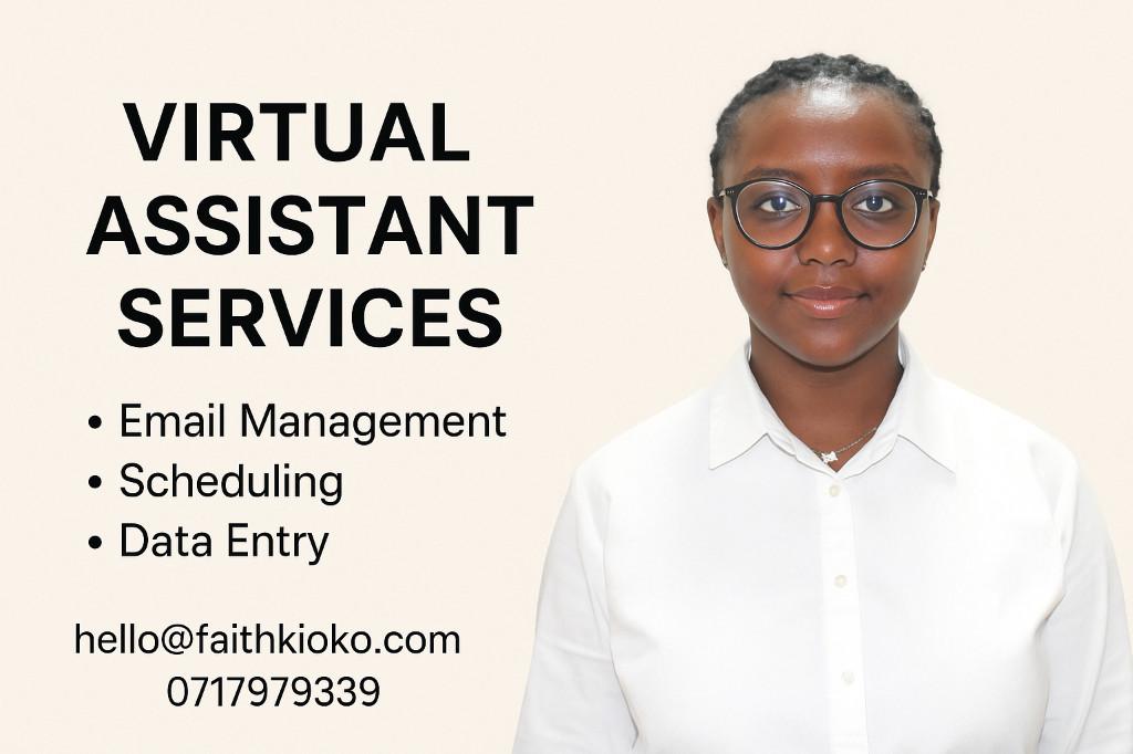 Proffetional virtual Assistant-Data entry,Email & Admin support in Kenya - Image 1