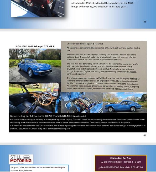 Still Motoring Magazine Issue 2/2025 Digital in Ballynahinch - Image 3