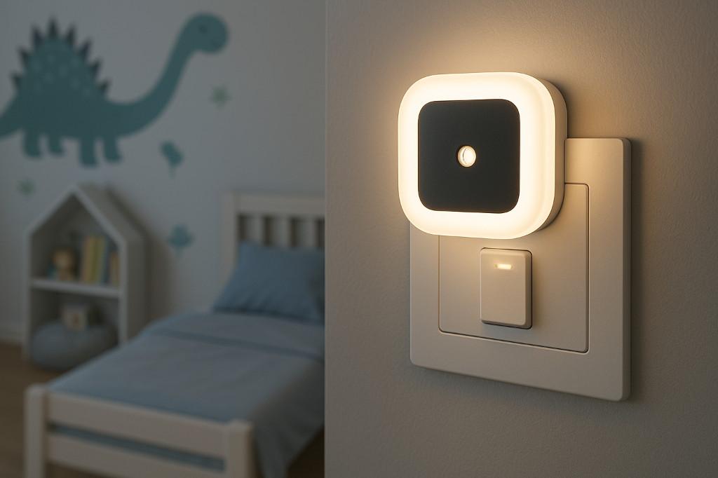 LED Night Light Sensor 0.5W Auto On/Off Plug Lamp (Dual Mode) in India - Image 5