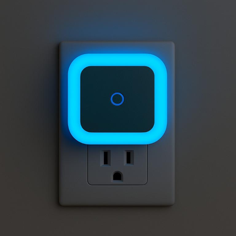 LED Night Light Sensor 0.5W Auto On/Off Plug Lamp (Dual Mode) in India - Image 8