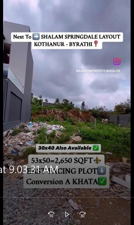 Conversion A khata Plots Available For Sale in Hormavu - Image 2