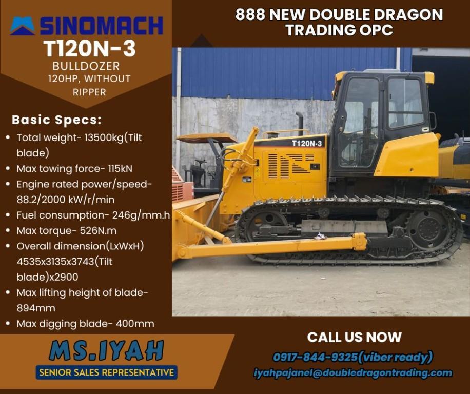 T120N-3 Sinomach Bulldozer 120hp,without ripper in Malabon - Image 2