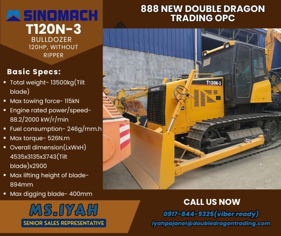 T120N-3 Sinomach Bulldozer 120hp,without ripper in Malabon - Image 1