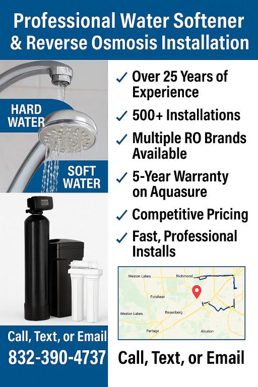 Professional Water Softener & Reverse Osmosis Installation in Sugar Land - Image 1