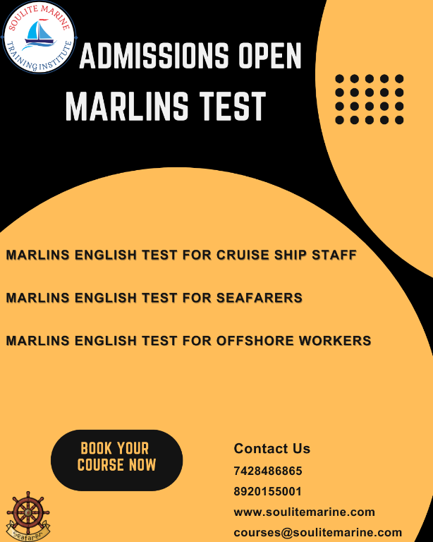 MARLINS ENGLISH TEST FOR CRUISE SHIP in India - Image 1