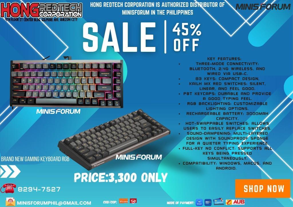 MINISFORUM GAMING KEYBOARD in Manila - Image 1