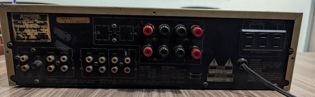 AMPLIFICADOR PIONEER A-60 PLATA VINTAGE en Monterrey (MTY) - Imagen 4