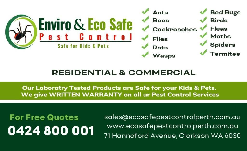 ECO SAFE PEST CONTROL PERTH in Clarkson - Image 1