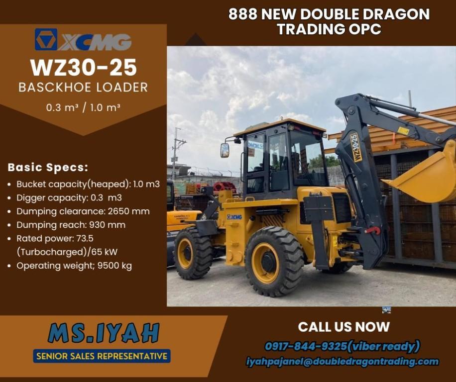 WZ30-25 0.3cbm & 1.0cbm Xcmg Backhoe Loader in Malabon - Image 1