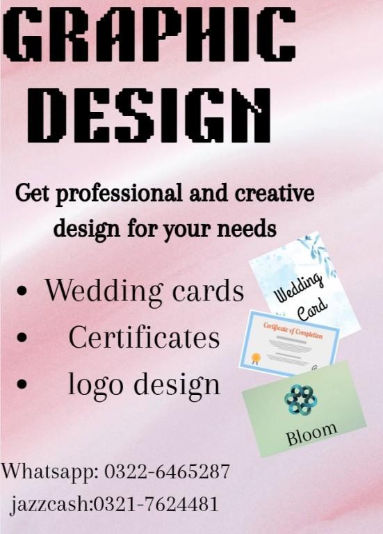 Writing & Graphic designing in Faisalabad - Image 1